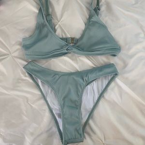 sea foam bikini **NEVER WORN**